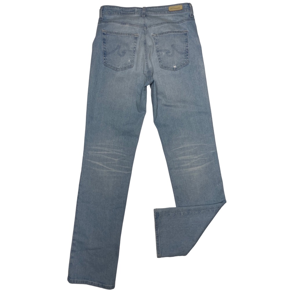 Adriano Goldstein Saige Crop  Distressed‎ High Rise Straight Denim Jeans Women's